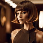Coiffure femme dégradé effilé longueur mi-courte