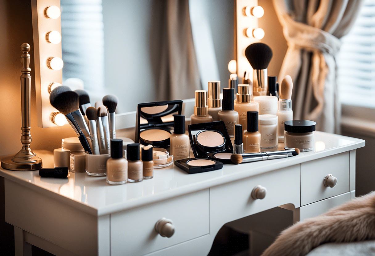 Teint lumineux et maquillage soigné étape par étape  
Technique pour un visage radieux et impeccable