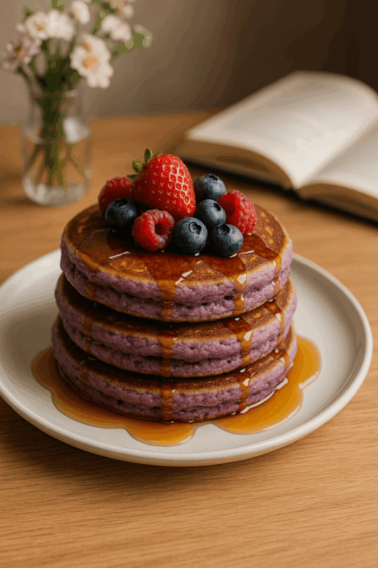 ube panckakes